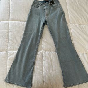 Express High Rise Flare Jeans